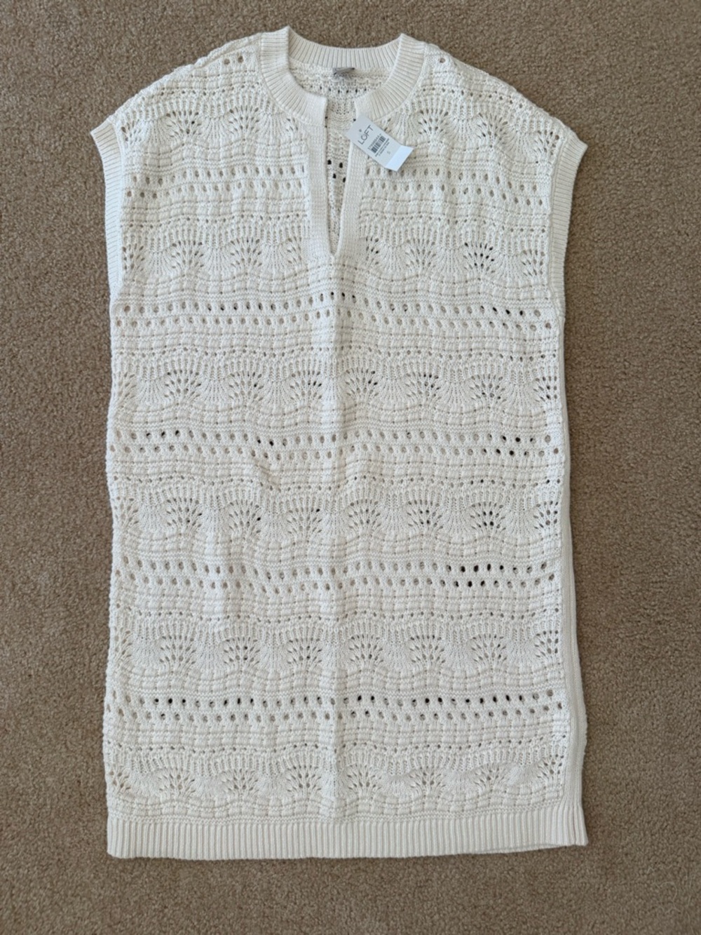 Loft knit beach swim cover size small NWT